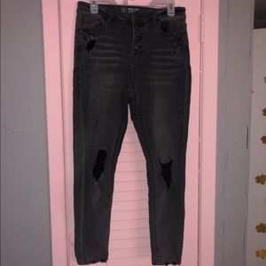 Distressed Grey Jeans